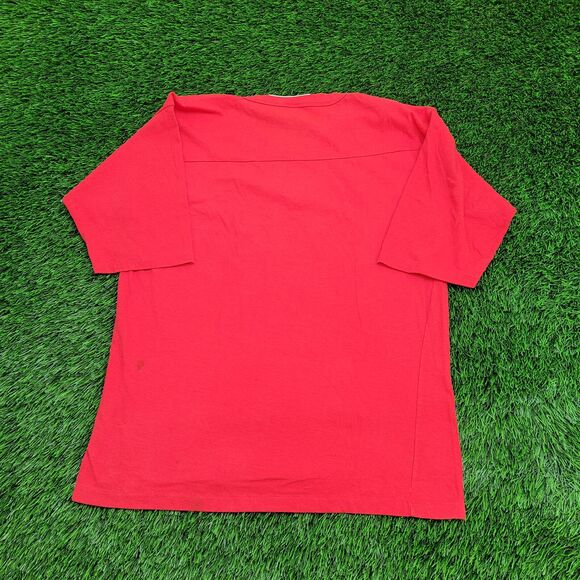 Vintage 80s Wisconsin Shirt Womens M/L Red - Picture 2 of 16